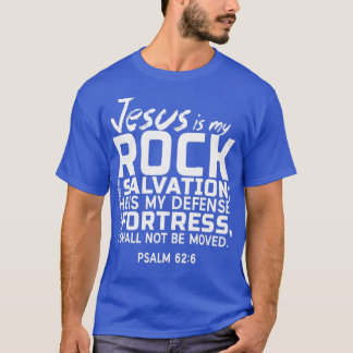 T-shirt Jésus Est Mon Rocher Et Mon Salon 1