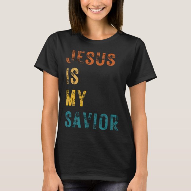 T-shirt Jésus est mon sauveur (Devant)