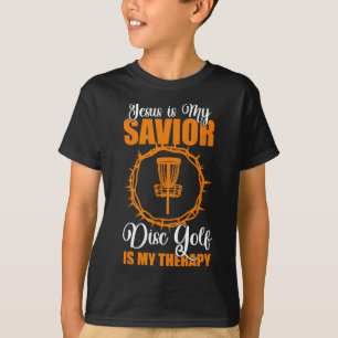 T-shirt Jésus Est Mon Sauveur Disque de Disc Golf de Théra