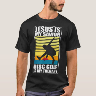 T-shirt jésus est mon sauveur disque de golf thérapie Disq