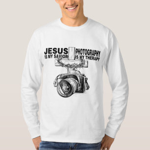 T-shirt Jésus Est Mon Sauveur La Photographie Est Ma Théra
