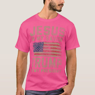 T-shirt Jésus Est Mon Sauveur Trump Est Mon Président