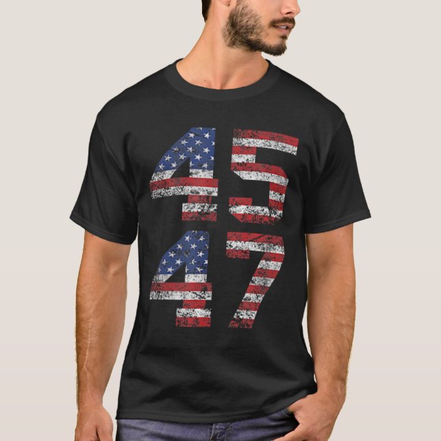 T-shirt Jésus Est Mon Sauveur Trump Est Mon Président Amér (Devant)