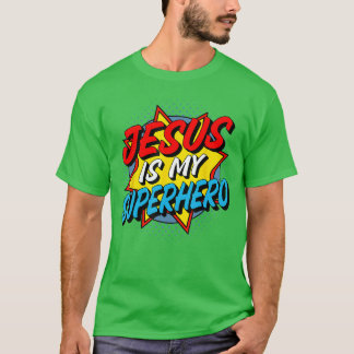 T-shirt Jésus est mon super-héros