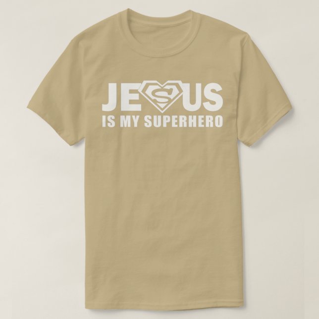 T-shirt Jésus est mon super-héros (Design devant)