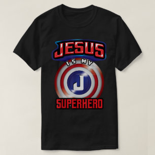 T-shirt Jésus est mon super-héros Design