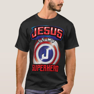 T-shirt Jésus Est Mon Superhéros Mignonne Puissant Don Chr