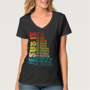 T-shirt Jésus Est Mon Tout Mon Dieu Mon Seigneur Ma Sa