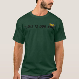 T-shirt Jésus est notre roi avec l'illustration de la Cour