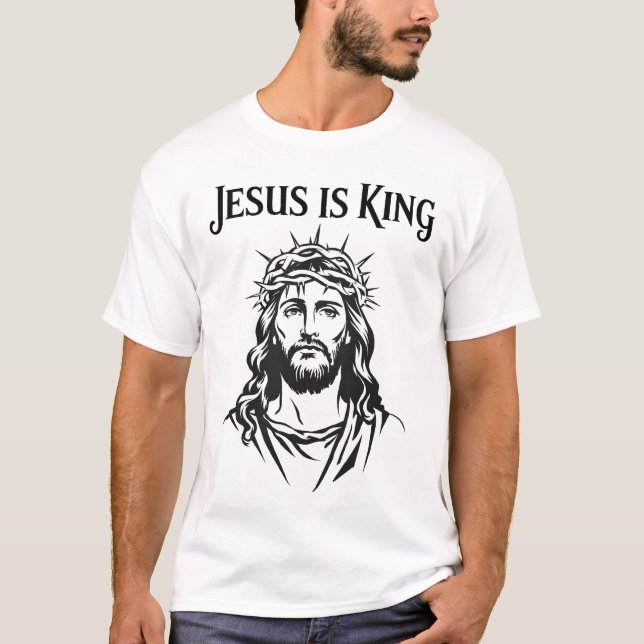 T-shirt Jésus est roi (Devant)