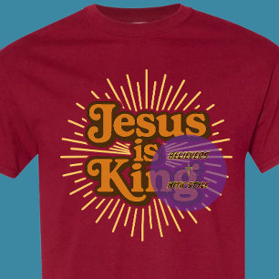 T-shirt Jésus est roi - chrétien