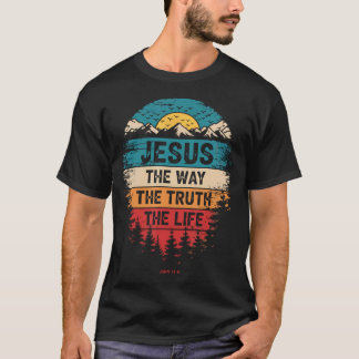 T-shirt Jésus Est Roi Jean 146 Dieu Chrétien Religieux
