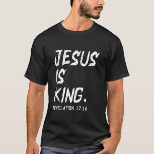 T-shirt Jésus Est Roi Révélation Bible Religieux