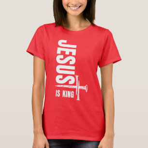 T-shirt Jésus est Roi Vintage Chrétien
