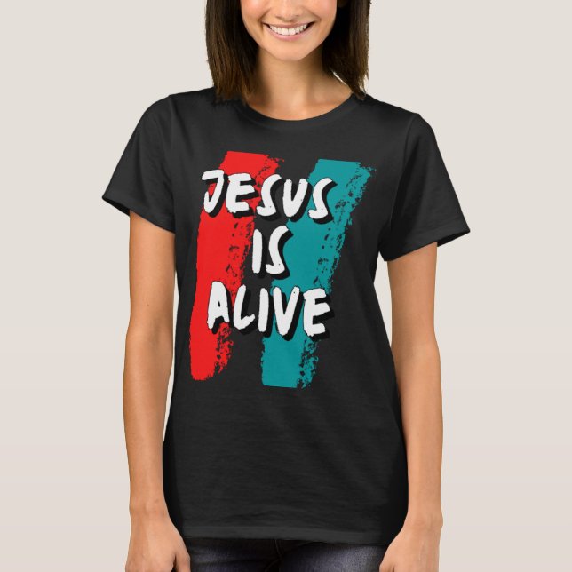 T-shirt Jésus est vivant (Devant)