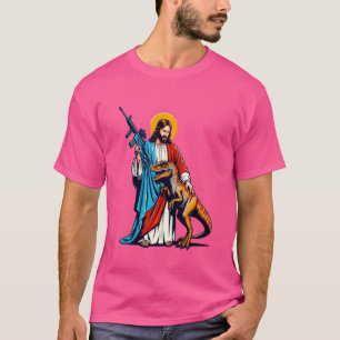 T-shirt Jesus et Chemise Raptor, Funny AR15 2e Amendement