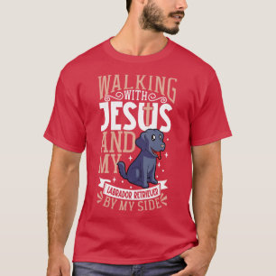 T-shirt Jésus et chien Labrador Retriever