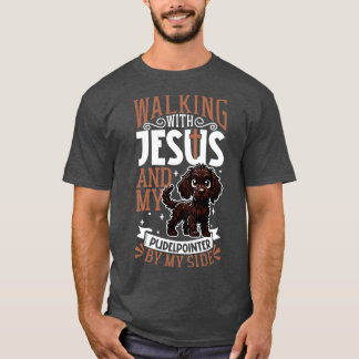 T-shirt Jésus et chien Pudelpointer