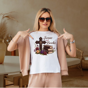 T-shirt Jésus et les livres
