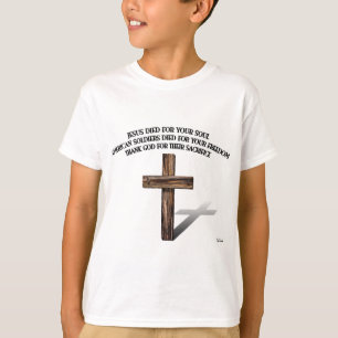 T-shirt Jésus et les soldats américains avec une croix rob