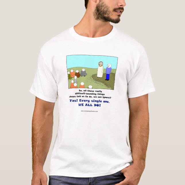 T-shirt Jésus et l'interprète 1 (Devant)
