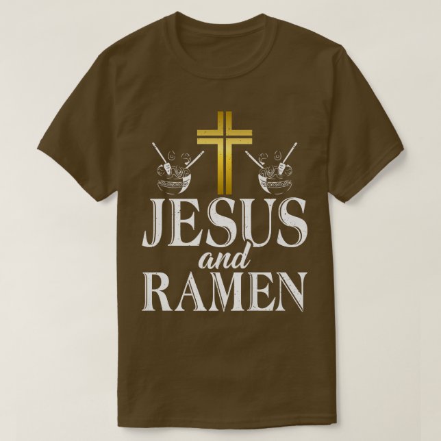T-shirt Jésus Et Ramen Lover 471 (Design devant)