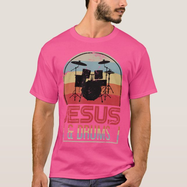T-shirt Jésus et tambours Jésus (Devant)