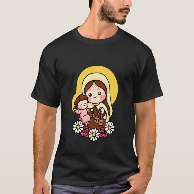 T-shirt JÉSUS ET Vierge DEL Carmen (Devant)