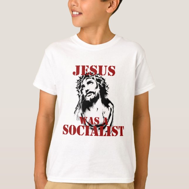 T-shirt Jésus était socialiste (Devant)