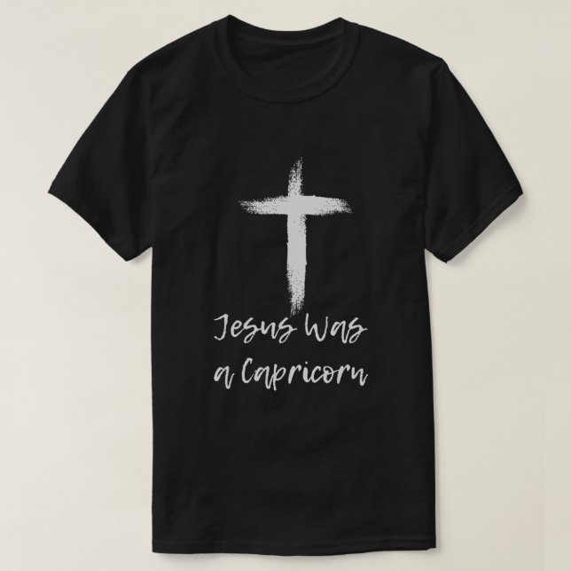 T-shirt Jésus était un Capricorne Drôle cadeau (Design devant)