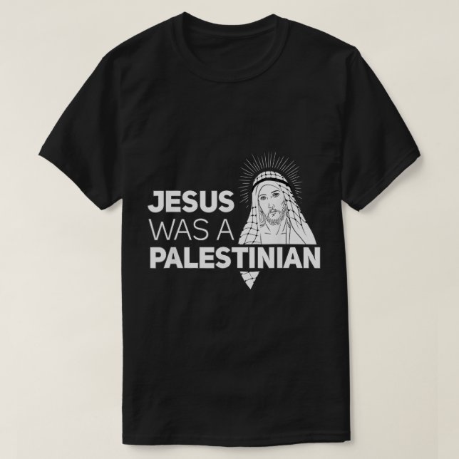 T-shirt Jésus était un Jésus palestinien dans le Keffi pal (Design devant)