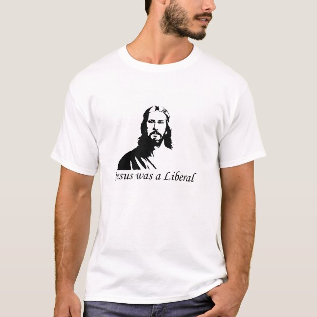 T-shirt Jésus était un libéral (Devant)