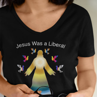 T-shirt Jésus Était un Libéral Personnalisé