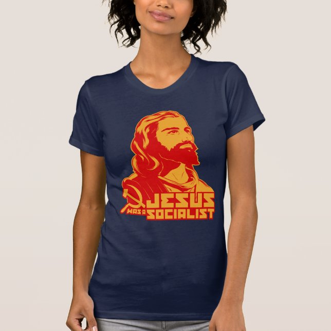 T-shirt Jésus était un socialiste (Devant)
