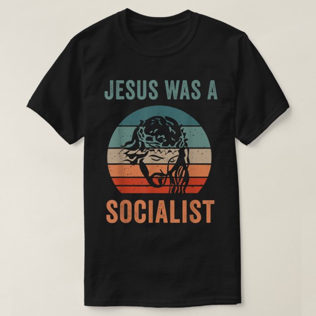 T-shirt Jésus Était Un Socialiste (Design devant)