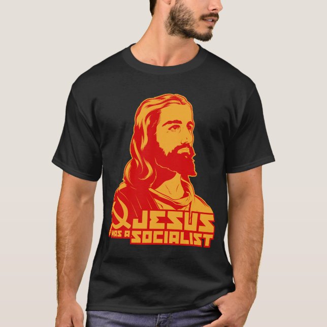 T-shirt Jésus était un socialiste (Devant)