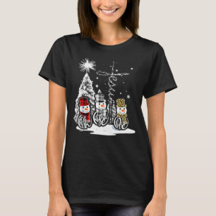 T-shirt Jesus Faith Hope Love Snowman