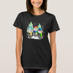 T-shirt Jesus Faith Hope Love Snowman Funny Noël Pour