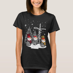 T-shirt Jesus Faith Hope Love Snowman Noël Christian
