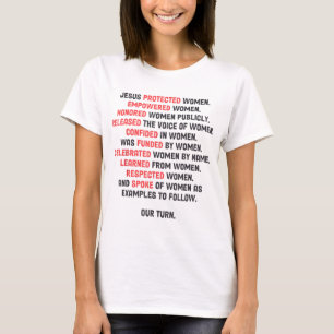 T-shirt Jésus Femmes Protégées Femmes Autonomisées Jésus L