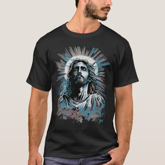 T-shirt Jésus Fils de Dieu Lumière du Monde (Devant)