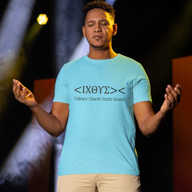 T-shirt Jésus Fish Emoticon Church Group Chemise personnal (Créateur téléchargé)