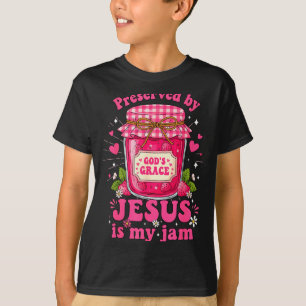T-shirt Jésus fraise est ma confiture et est ici pour la r