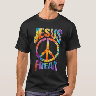 T-shirt Jesus Freak Christian Retro Tie Dye Letting