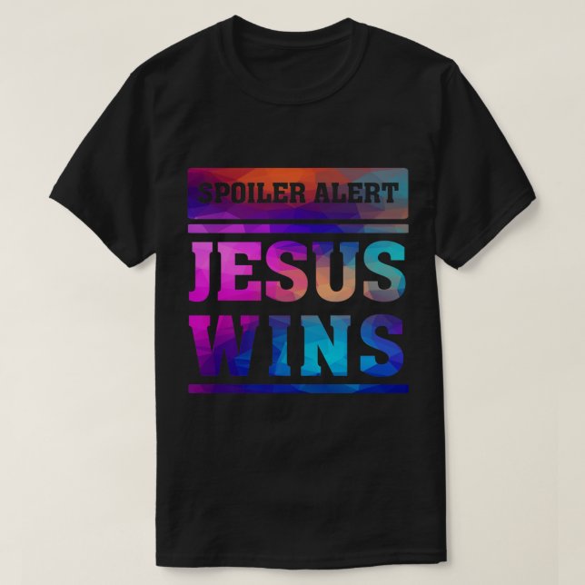 T-shirt Jésus gagne la foi chrétienne en disant rap de la  (Design devant)
