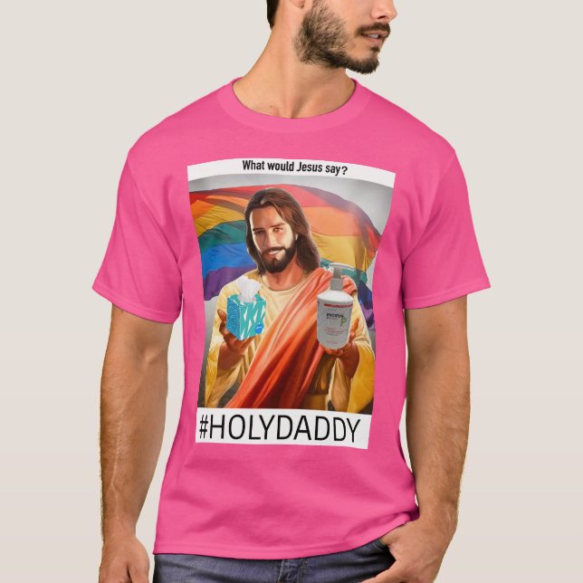 T-shirt Jésus gay (Devant)