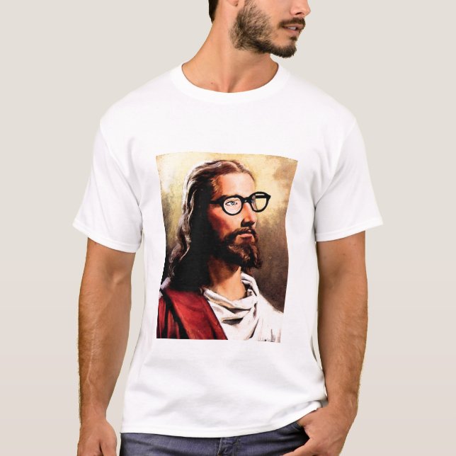 T-shirt Jesus Glasses Inc. (Devant)