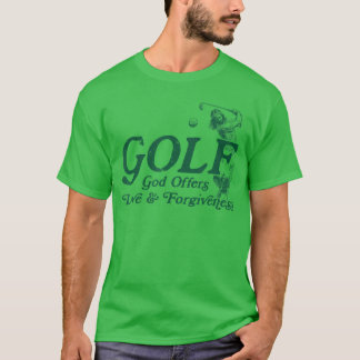 T-shirt Jésus Golf sport Dieu Offre Amour Et Pardon fu