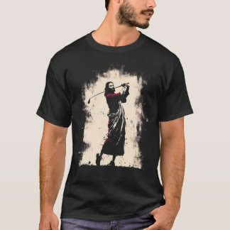 T-shirt Jesus Golfer Funny Christian Religieux Golf Sports