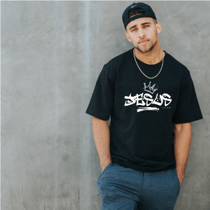 T-shirt Jésus graffiti couronne la bible verset chrétien